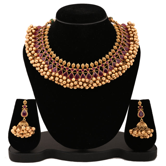 Temple Jewellery- Necklace (DD-R1N-507) Necklace