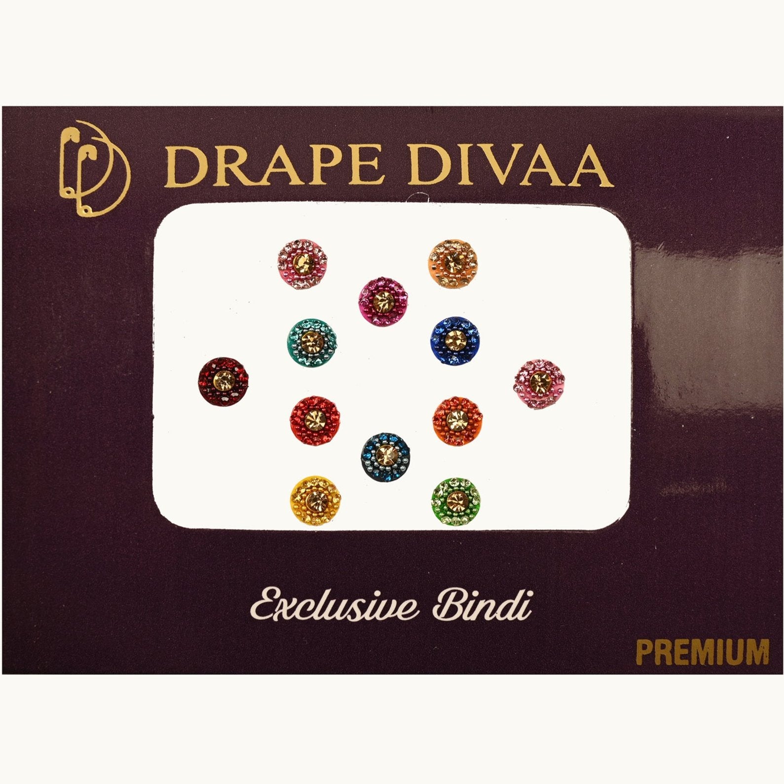 Buy Latest Design Stone Bindi - DD-TI-1241 | Drape Divaa