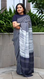 Organza Saree with Stripes Saree