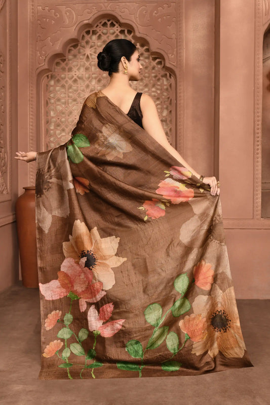 Mridula Bloom Silk Saree Saree featured