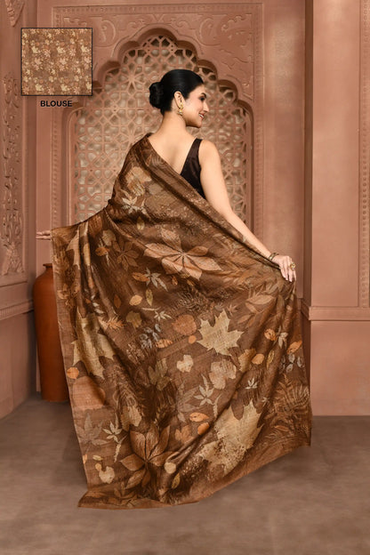 Amber Autumn Saree featured