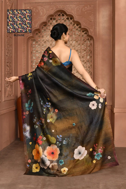 Cosmic Flora Saree featured
