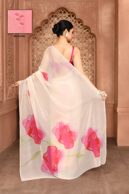 Rose Whisper Saree featured