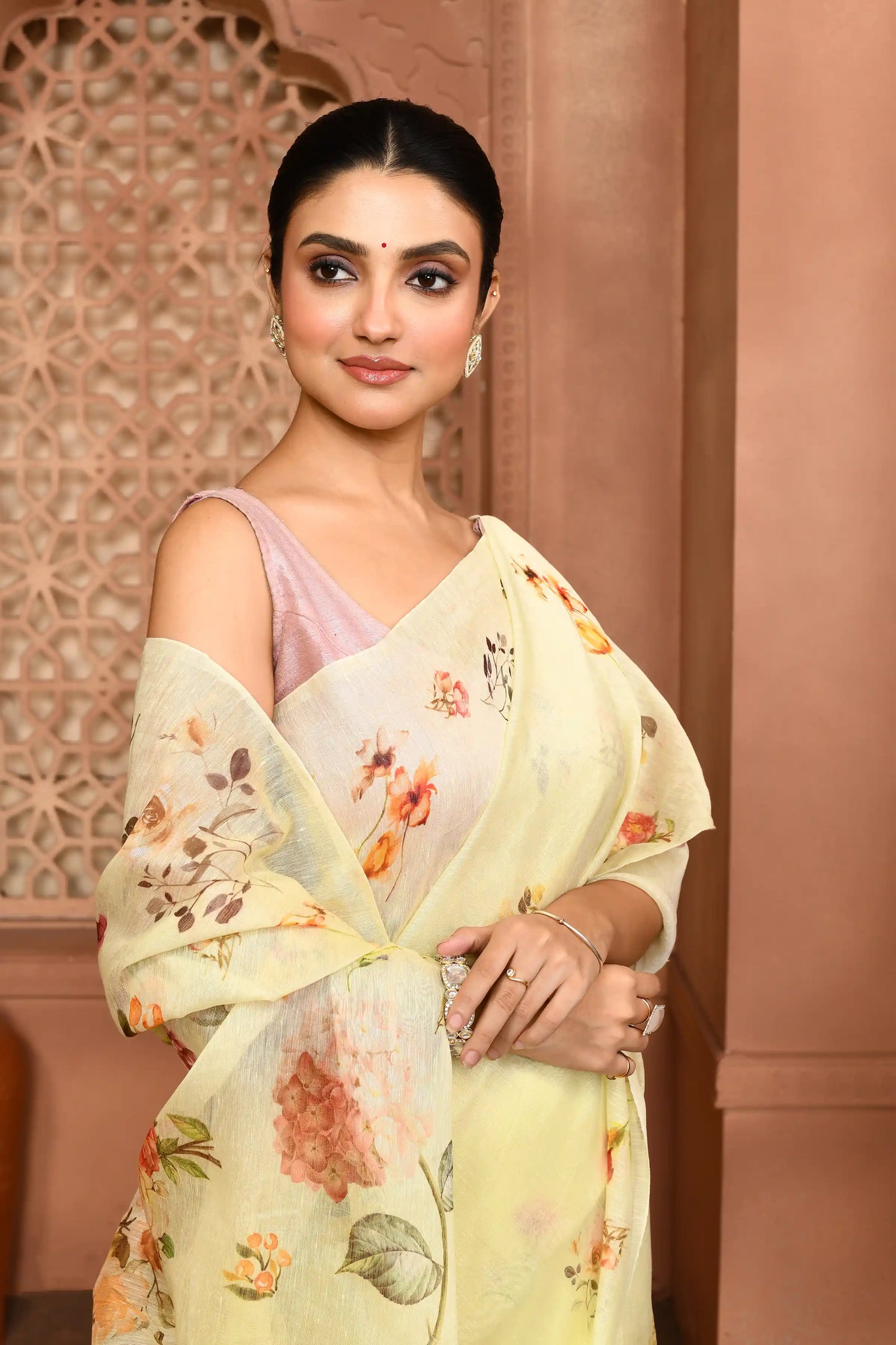 Sunny Meadow Silk Saree featured removed