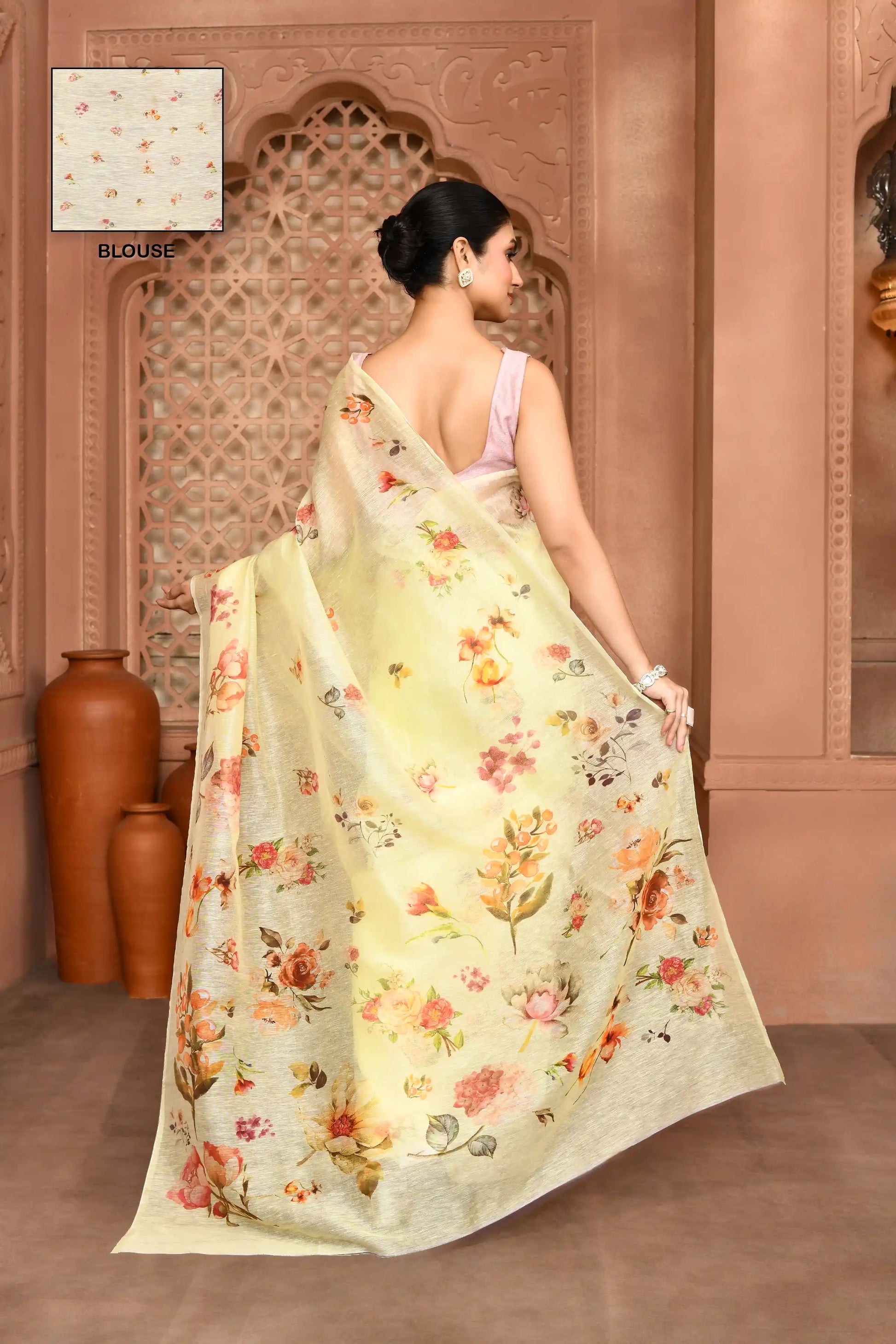 Sunny Meadow Silk Saree featured removed