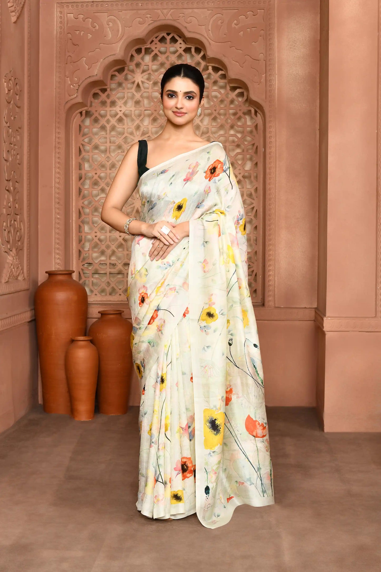 Prakriti Bloom Mulberry Silk Saree featured removed