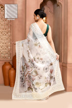 Load image into Gallery viewer, Bloom Doria Kota Saree Saree Charcoal Grey featured