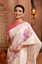 Load image into Gallery viewer, Floral Doria Kota Saree - Lavender featured