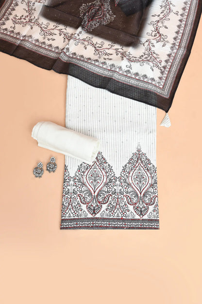 Royal Medallion Kantha Tussar Kurti featured