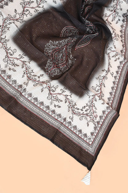 Royal Medallion Kantha Tussar Kurti featured