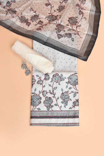 Vintage Vine Kantha Tussar Kurti Set Kurti Set featured