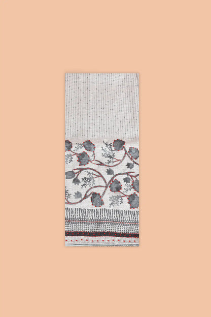 Regal Floral Kantha Tussar Kurti Set Kurti Set featured