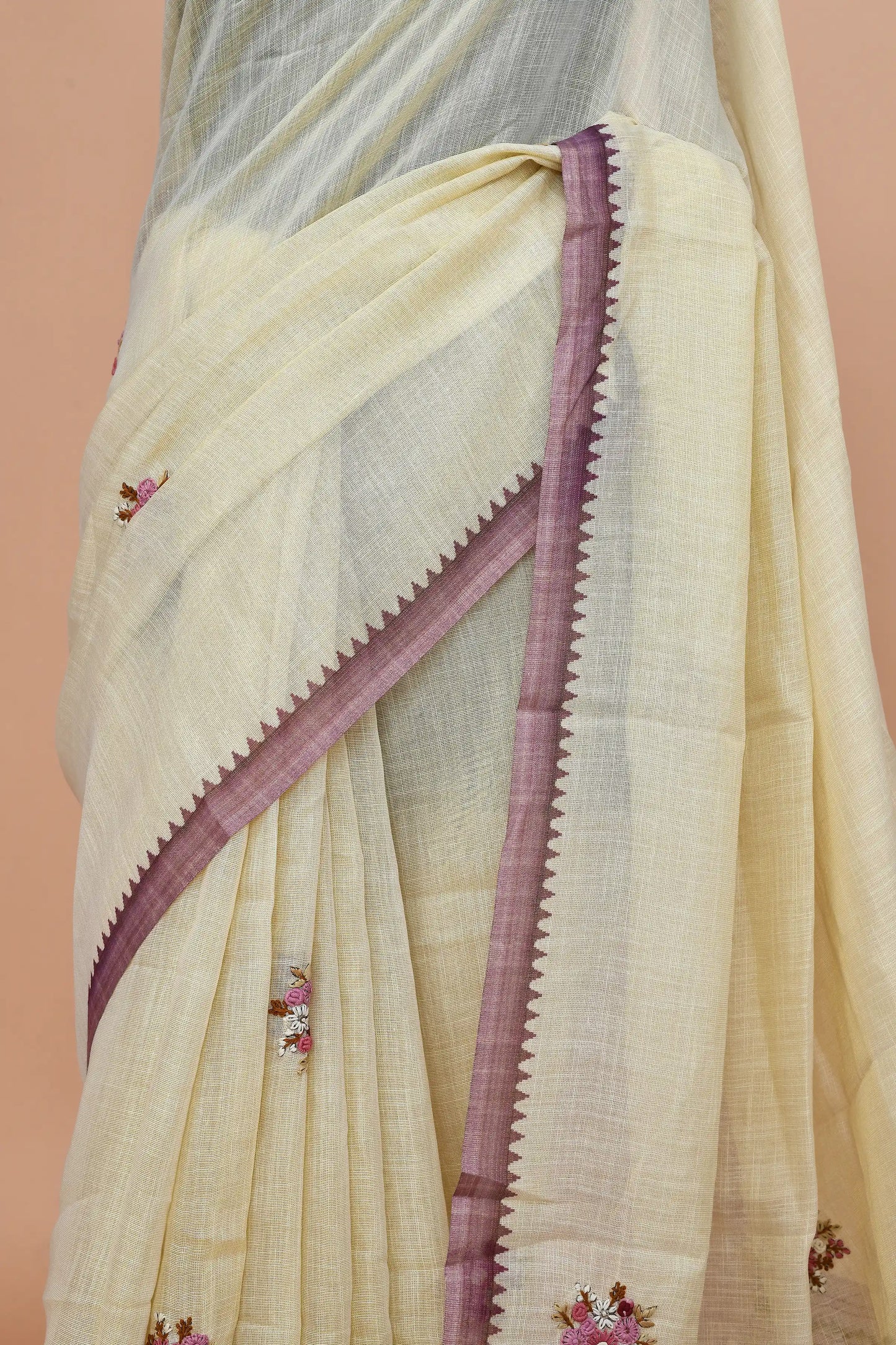 Reeva Plum Purple Saree featured