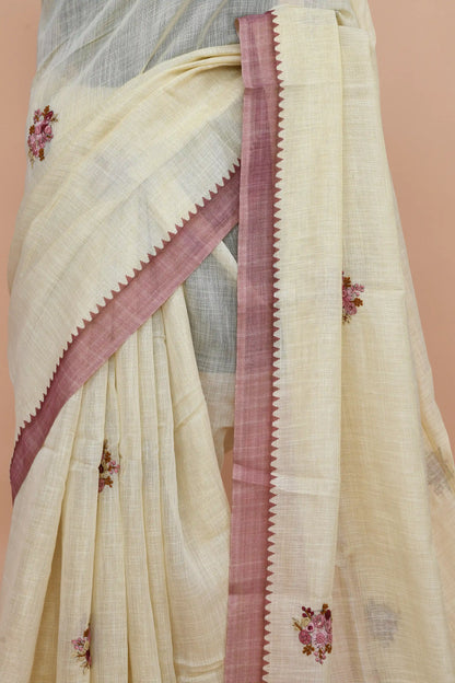 Reeva Dusty Mauve Saree featured