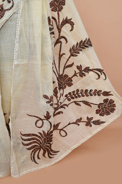 Idalia Black-Red Saree featured