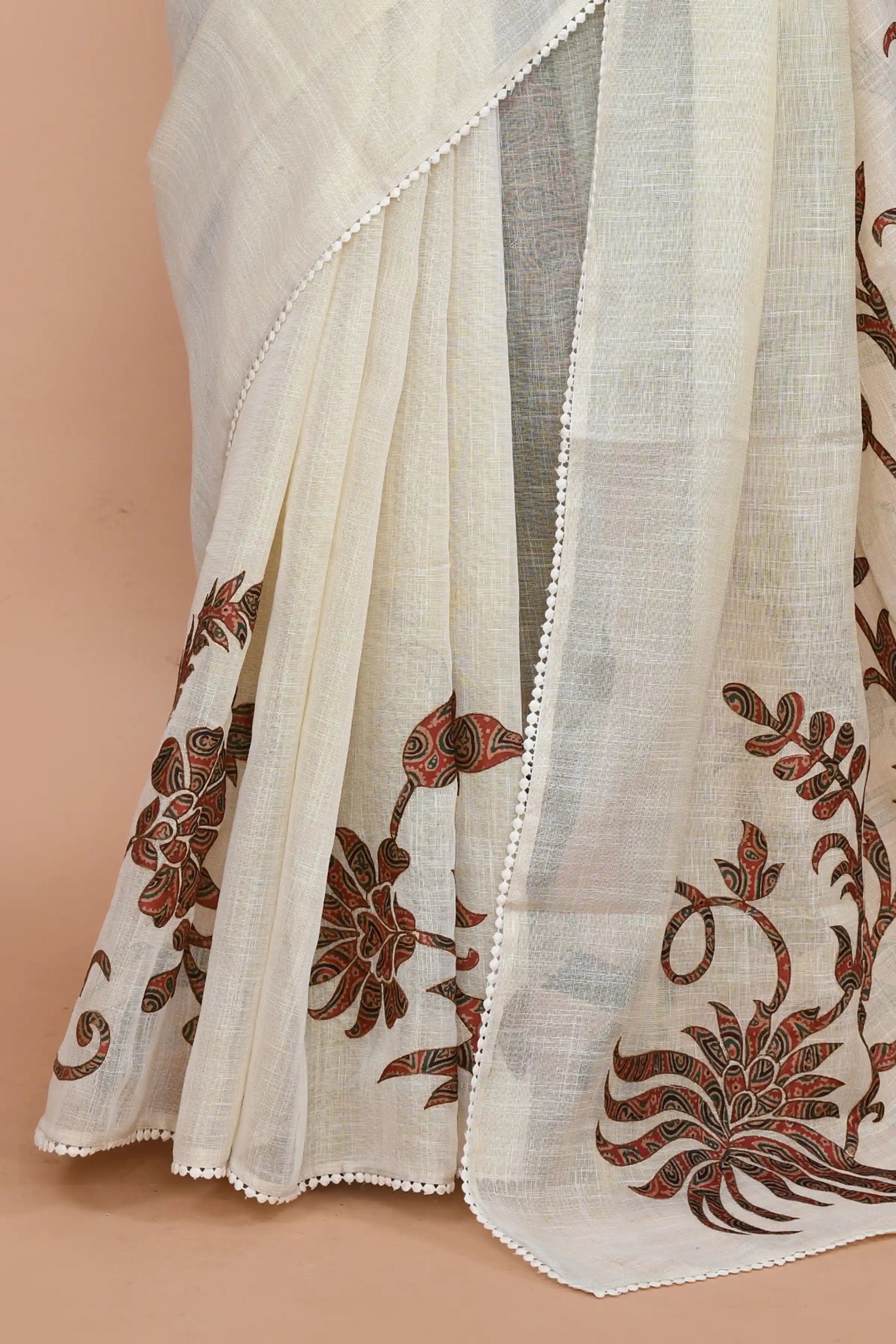 Idalia Red-Green Saree featured