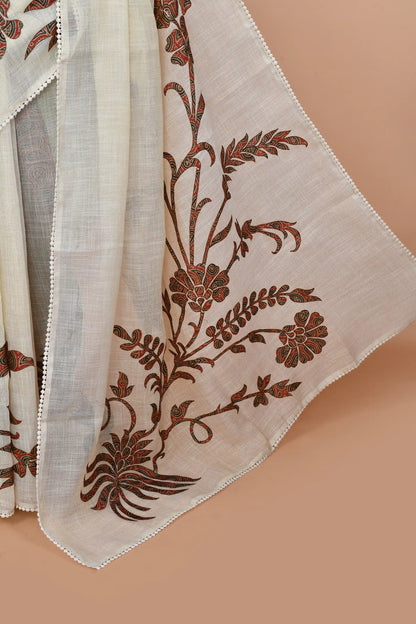 Idalia Red-Green Saree featured