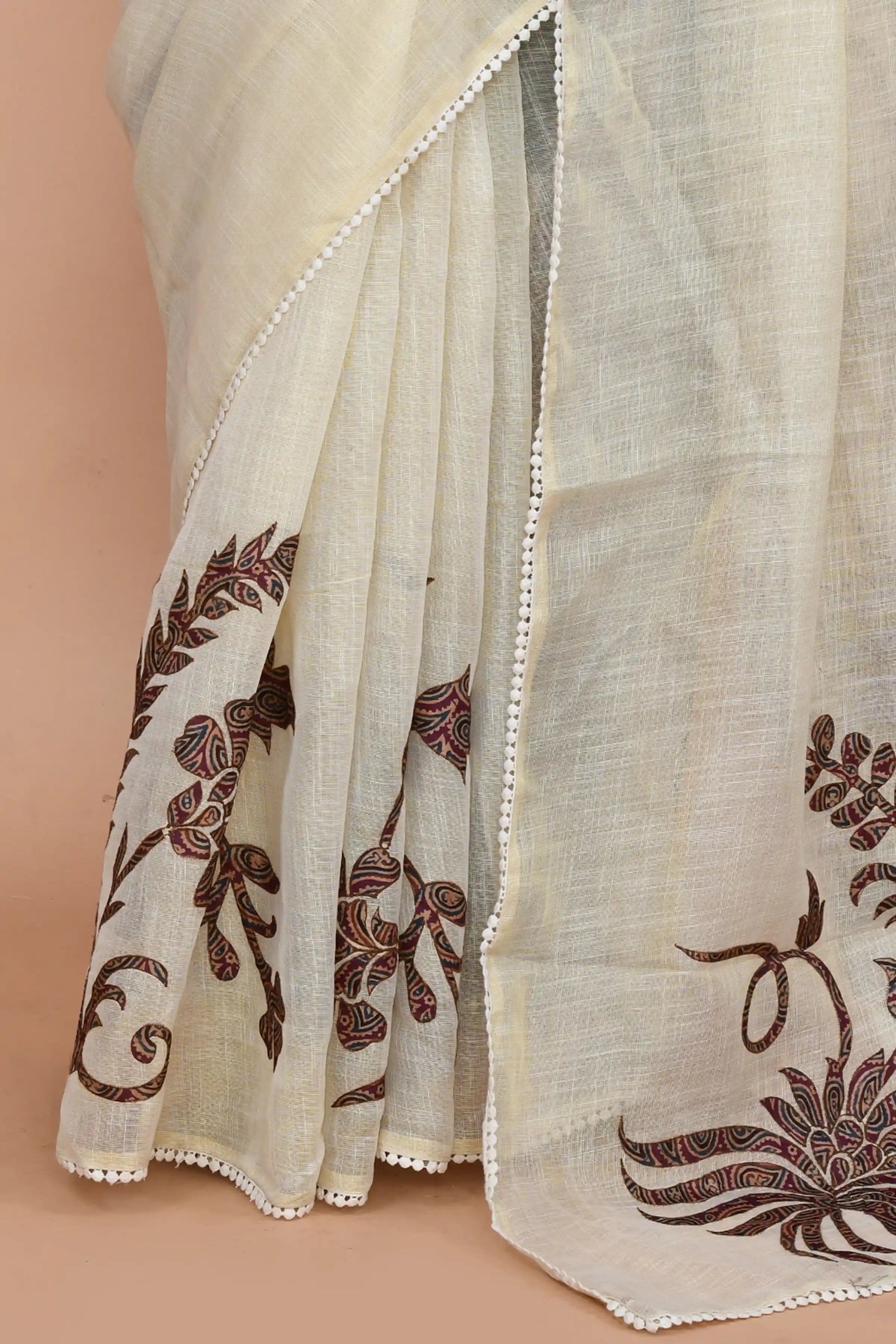 Idalia Red-Blue Saree featured