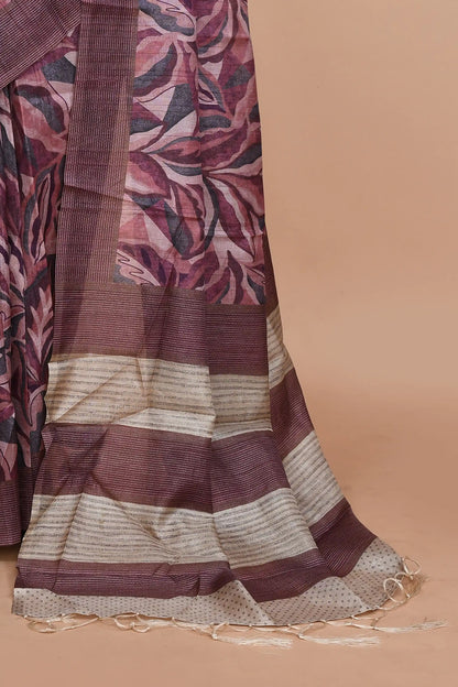 Lavanya Mulberry Purple Saree featured