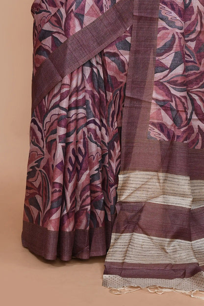 Lavanya Mulberry Purple Saree featured
