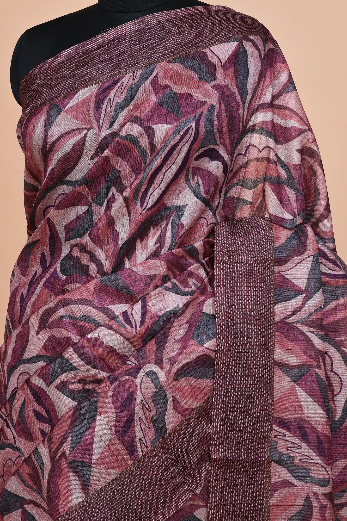 Lavanya Mulberry Purple Saree featured