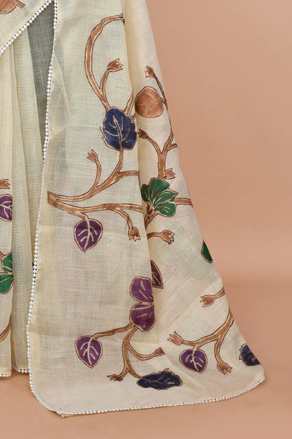Nysa Purple & Emerald Saree featured