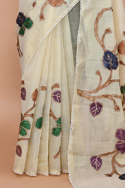 Nysa Purple & Emerald Saree featured