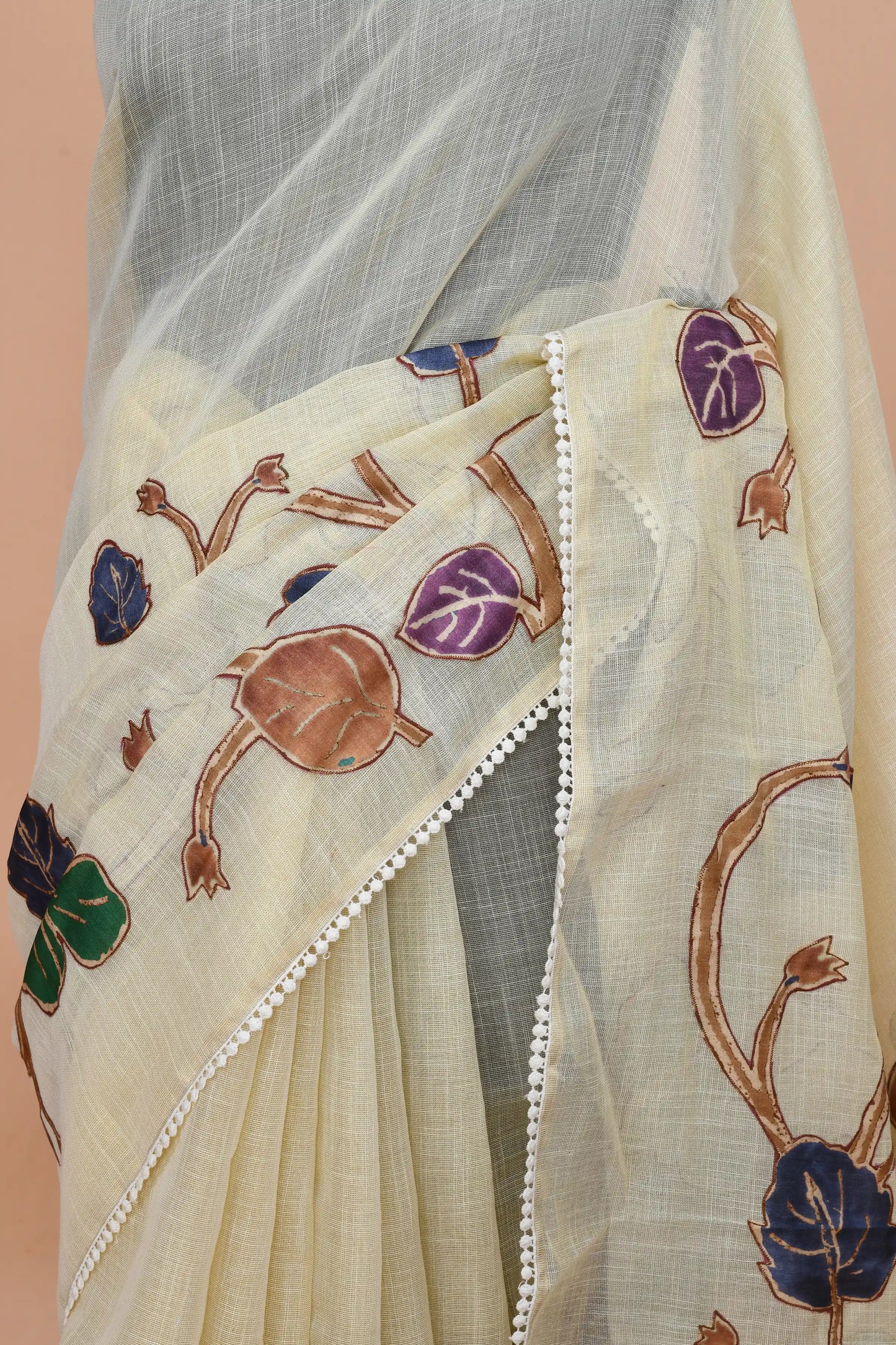Nysa Purple & Emerald Saree featured