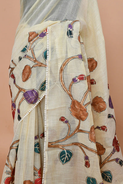 Nysa Ochre & Mauve Saree featured