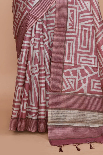 Ojasvi Rose Pink Saree featured