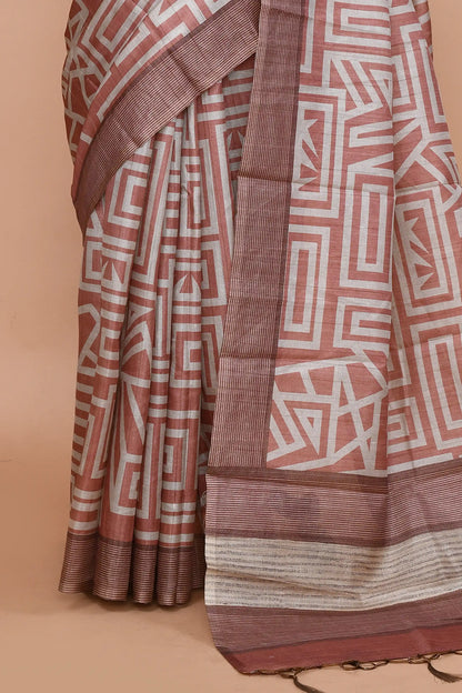 Ojasvi Terracotta Rust Saree featured