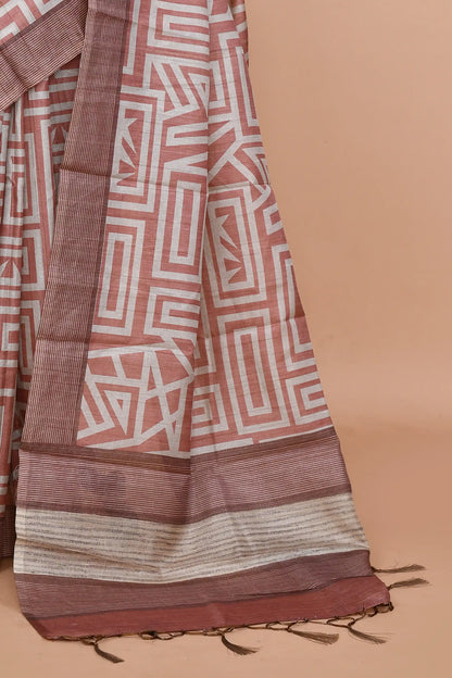 Ojasvi Terracotta Rust Saree featured