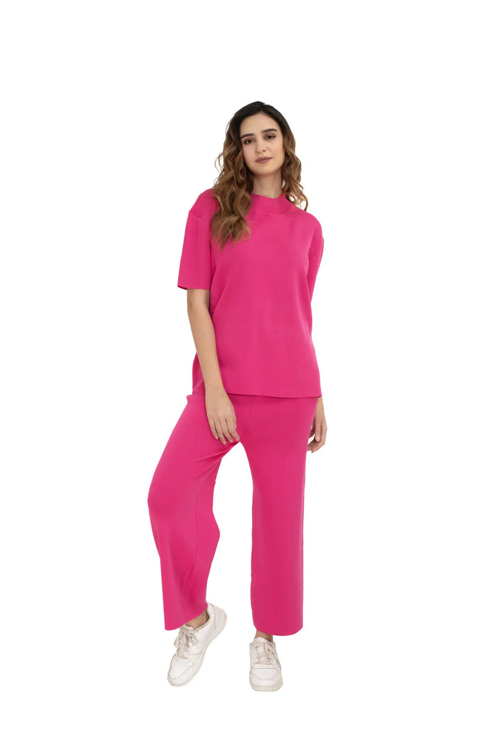 The Ultimate Airport Ready Co-ord set Hot Pink  lounge wear featured 