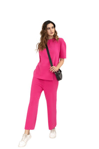 The Ultimate Airport Ready Co-ord set Hot Pink lounge wear featured