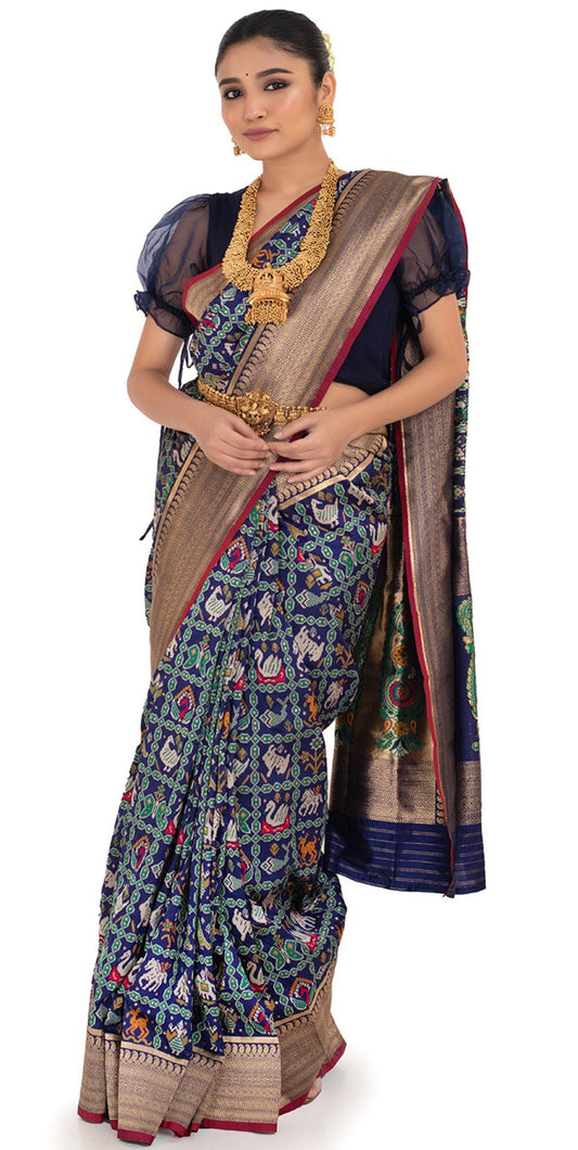 Royal Blue Regalia Banarasi Silk Saree Saree