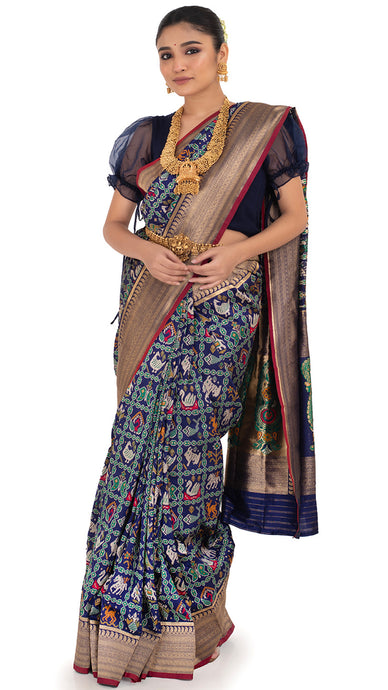 Royal Blue Regalia Banarasi Silk Saree Saree