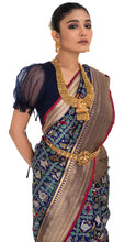 Load image into Gallery viewer, Royal Blue Regalia Banarasi Silk Saree Saree
