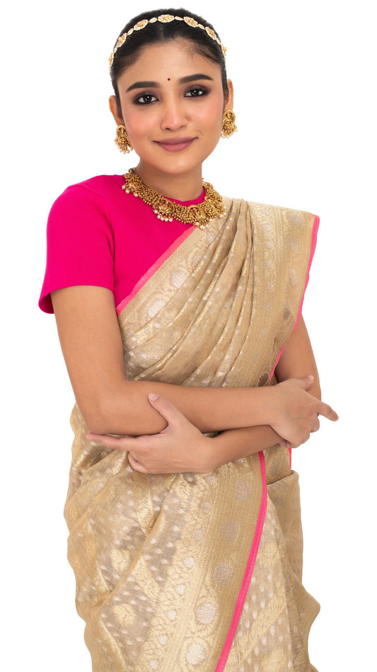Regal Golden Tissue Kota Saree Saree