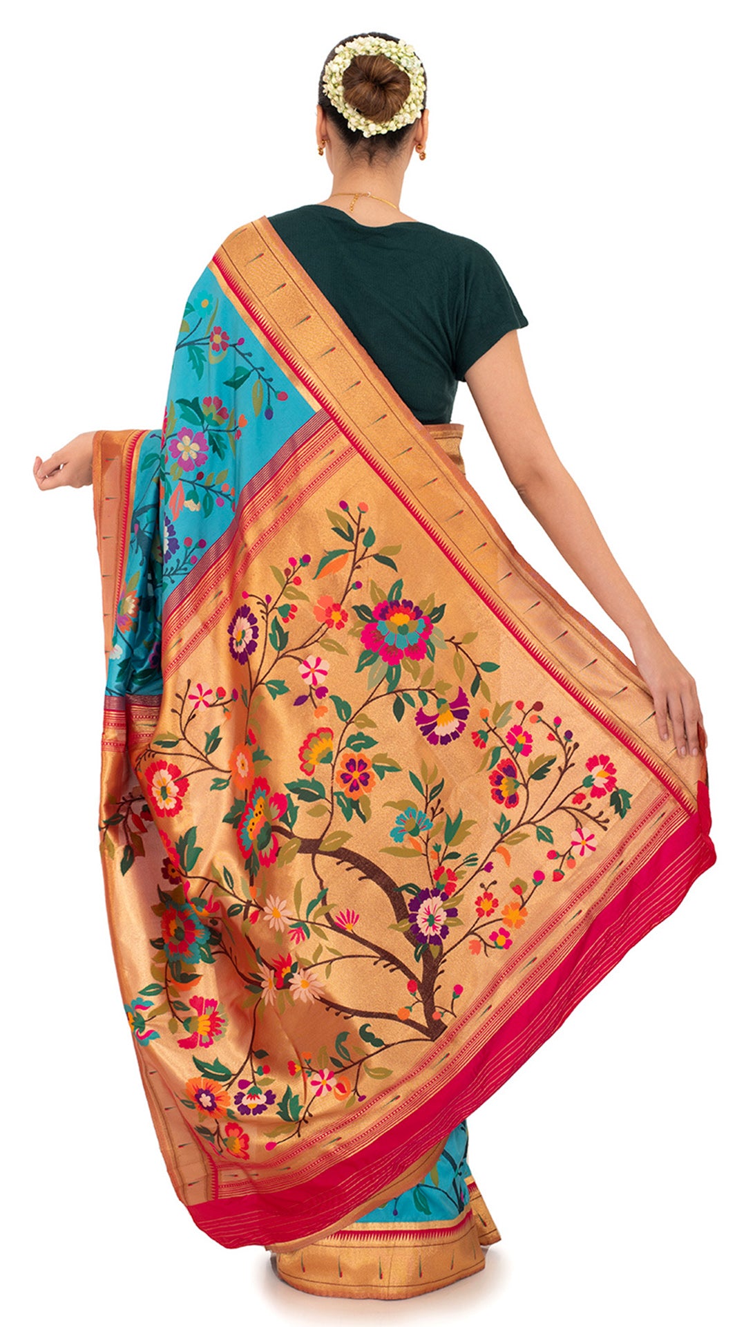 Banarasi Bliss with Floral Elegance Saree