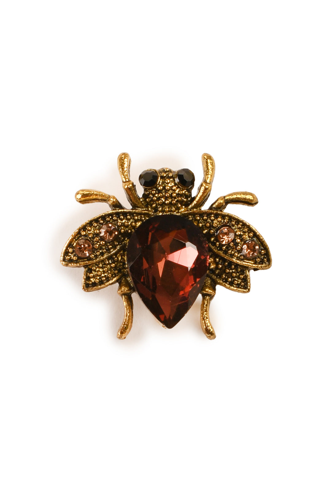 Very Cute Bumblebee Brooch WINE ON GOLDEN Brooch
