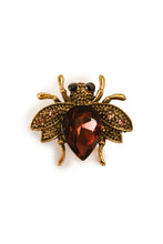 Load image into Gallery viewer, Very Cute Bumblebee Brooch WINE ON GOLDEN Brooch