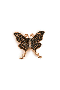 Very Beautiful Butterfly Brooch BLACK Brooch