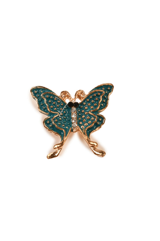 Very Beautiful Butterfly Brooch Green Brooch