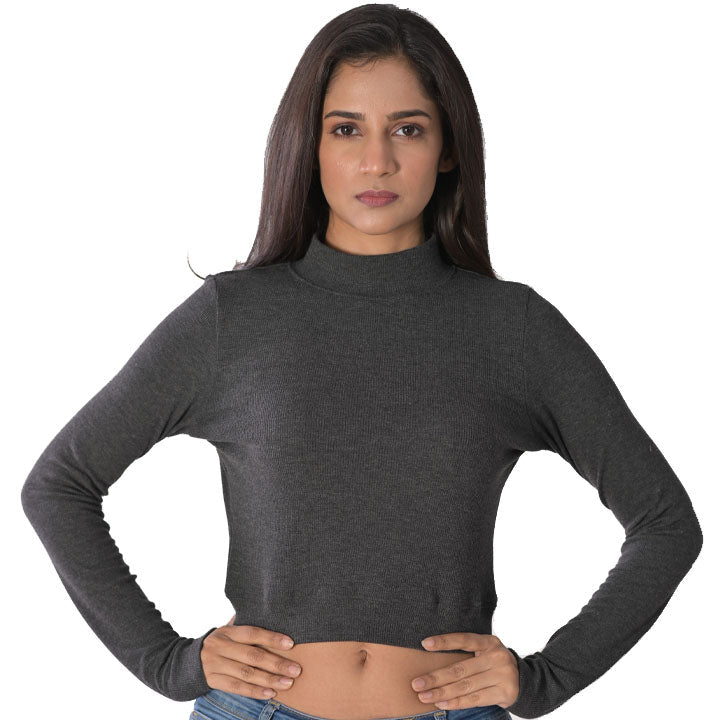 Full Sleeves Blouses - Dark Grey - Blouse featured