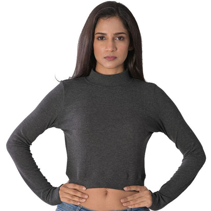 Full Sleeves Blouses - Dark Grey - Blouse featured