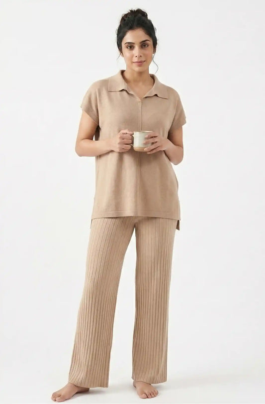 Being In Vogue with DD Co-ord Sets Brown lounge wear featured