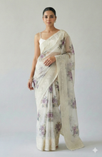 Load image into Gallery viewer, Eshani Pure Super Net Saree Purple featured