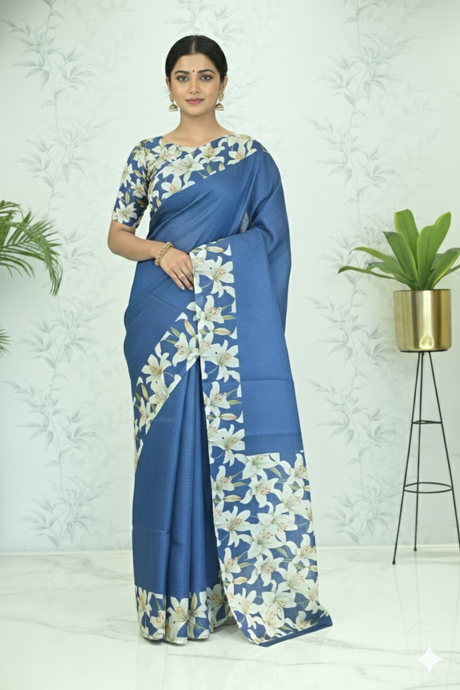 Khushboo: Lily Weave Tussar Silk Saree Saree