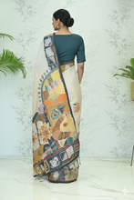 Load image into Gallery viewer, Ruhi Abstract Tussar Silk Saree Mauve featured