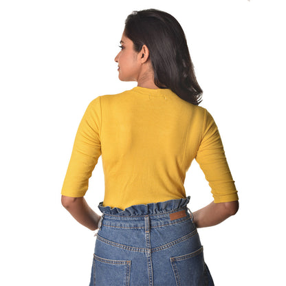 Hosiery Blouses - Elbow Sleeves - Plus Size Blouse